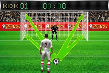Football penalty. Shots on goal. For PC installation