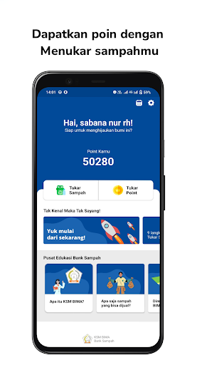 KSM BIMA - Bank Sampah Screen 2
