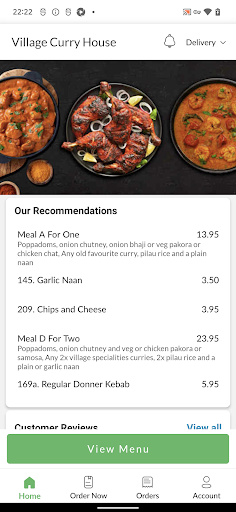 Village Curry House Screen 2
