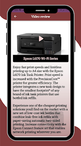 Epson L6170 Wifi Series Guide