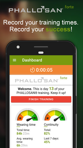 Android application PHALLOSAN® forte screenshort