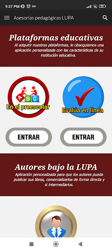 Asesorias LUPA Screen 3