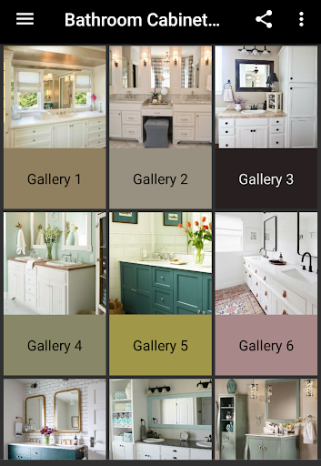 Android application Bathroom Cabinet Decorating screenshort