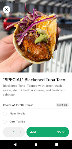 Android application Grab & Go Taco screenshort