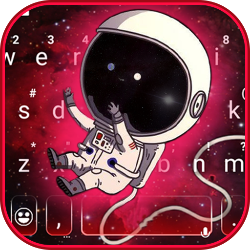Galaxy Cartoon Astronaut Keybo  Icon