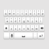 White Galaxy Keyboard Skin icon