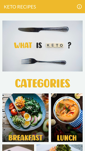 Android application Keto recipes screenshort