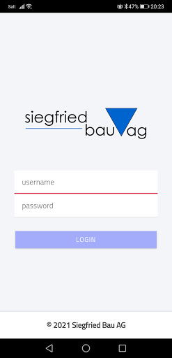 Android application Siegfried Bau APP screenshort