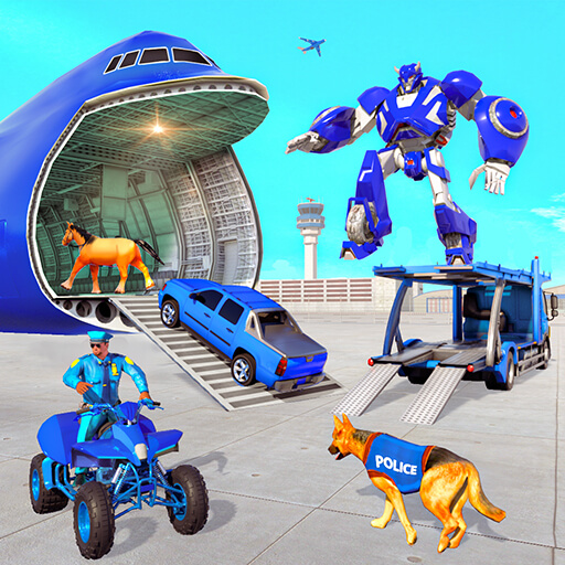 Robot Dog Plane Car Transport