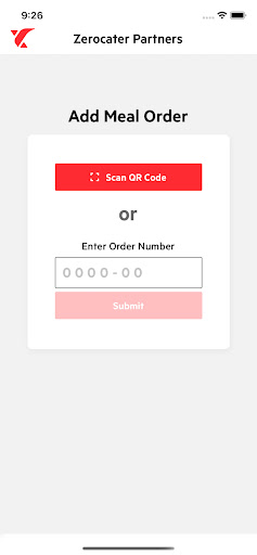 Android application Zerocater Partners screenshort