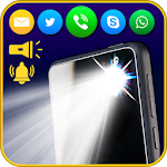 Cover Image of Descargar Flashlight: flash on call & sms alerts 2.0.2 APK
