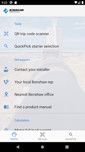 Android application Benshaw Start Here screenshort