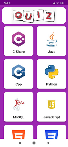 Programming Quiz Screen 2