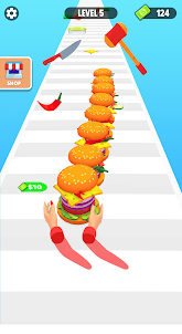 Burger Stack Run Game
