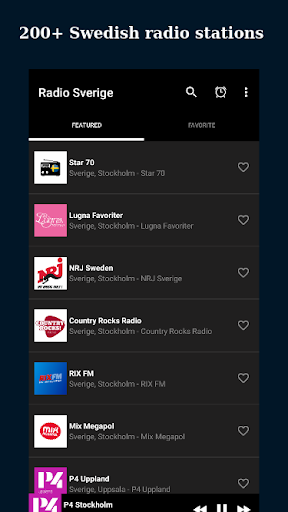 Android application Online Radio Sweden: FM & AM screenshort