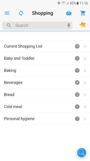 Android application My Shopper screenshort