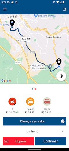 Android application SulMob Passageiro screenshort