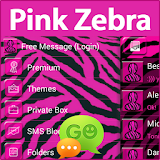 GO SMS Pink Zebra icon