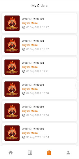 Android application Biryani Mamu Delivery screenshort