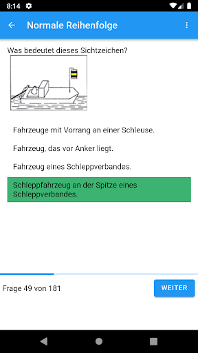 SBF Binnen Prüfungsfragen Screen 3