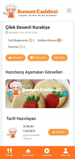 Sunum Caddesi -Yemek Tarifleri Screenshot