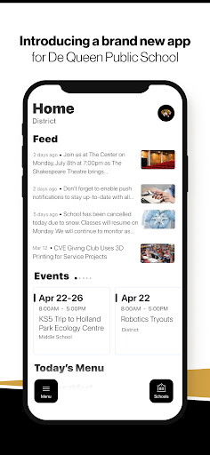 Android application De Queen Public Schools screenshort