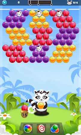 Game screenshot Bubble Shooter Racoon Rescue apk download