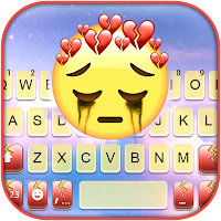 Фон клавиатуры Heart Broken Emoji
