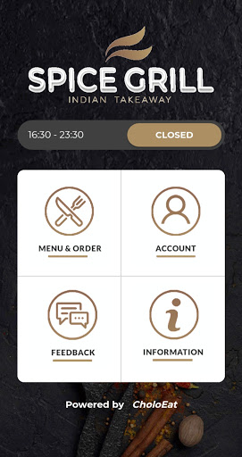 Android application The Spice Grill screenshort