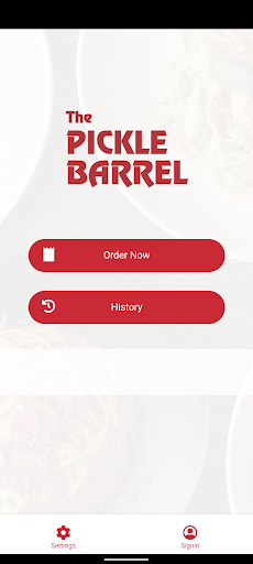 Android application Pickle Barrel screenshort