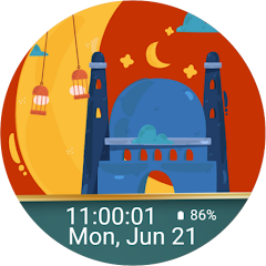 Muslim Eid Animated Watch Face