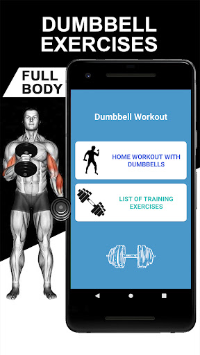 Android application Dumbbell Workout Exercises screenshort