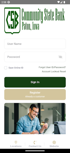 CSB Paton Mobile APP Screen 2