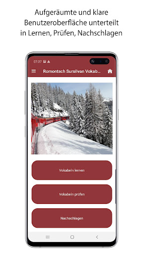 Android application Vokabeltrainer Sursilvan screenshort
