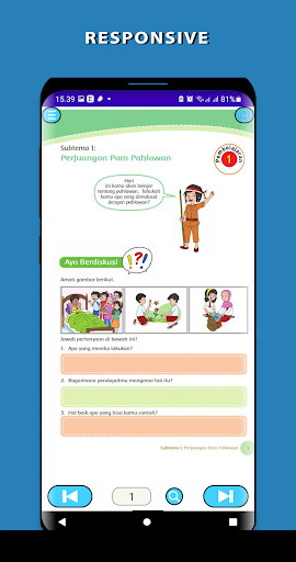 Kelas 4 Tema 5 Pahlawanku screenshot 8