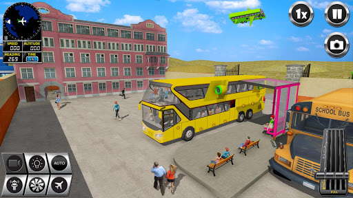 Flying Bus Driving simulator 2019: Free Bus Games 3.3 screenshots 5