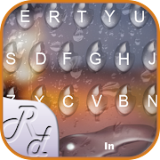 Romantic Raindrops Keyboard Theme