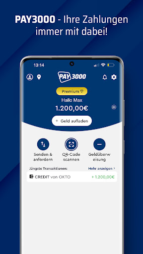 Android application Pay3000 screenshort