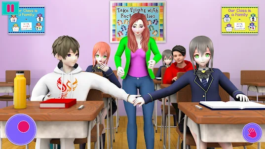 School Life Crush: Anime Games