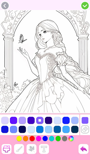 Princess Coloring:Drawing Game Screen 3