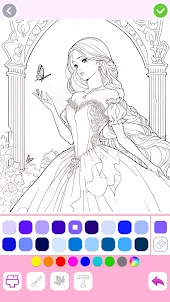 Princess Coloring:Drawing Game