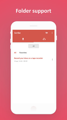Scribe: private speech to text Screen 2