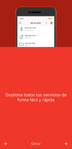 Android application Mi Claro República Dominicana screenshort
