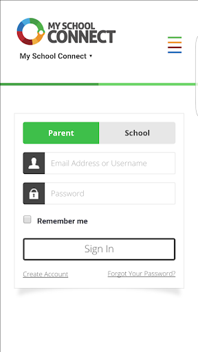 Android application My School Connect screenshort