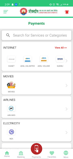 Android application Jeevandeep Mobile App screenshort