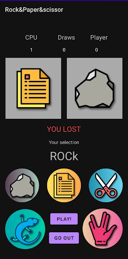 Rock Paper Scissors Screen 2