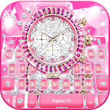Lux Pink Watch Keyboard Theme icon