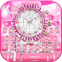 Тема для клавиатуры Pink Luxury Watch