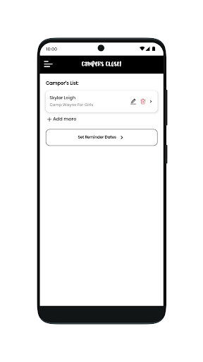 Android application Campers Closet screenshort