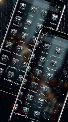 Rain Drop on Glass Theme Screen 2
